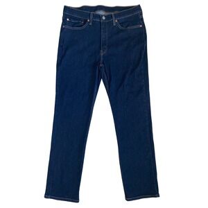 Levis 514 Straight Fit Jeans Mens W36 L31 Dark‎ Indigo Blue Denim 00514-1325
